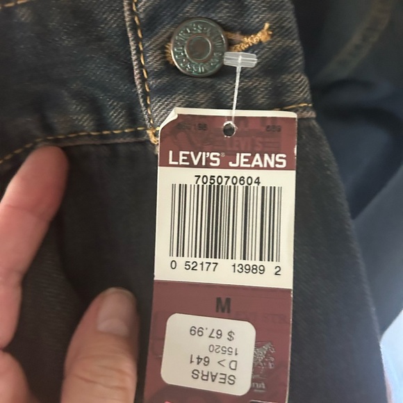 Vintage New Old Stock Levi's Men's Trucker Jacket Rust 705070604 Men’s Medium - Picture 5 of 13